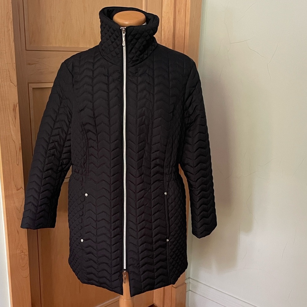 TODAY’s DESIGNER Women’s Black Quilted Jacket, Size L